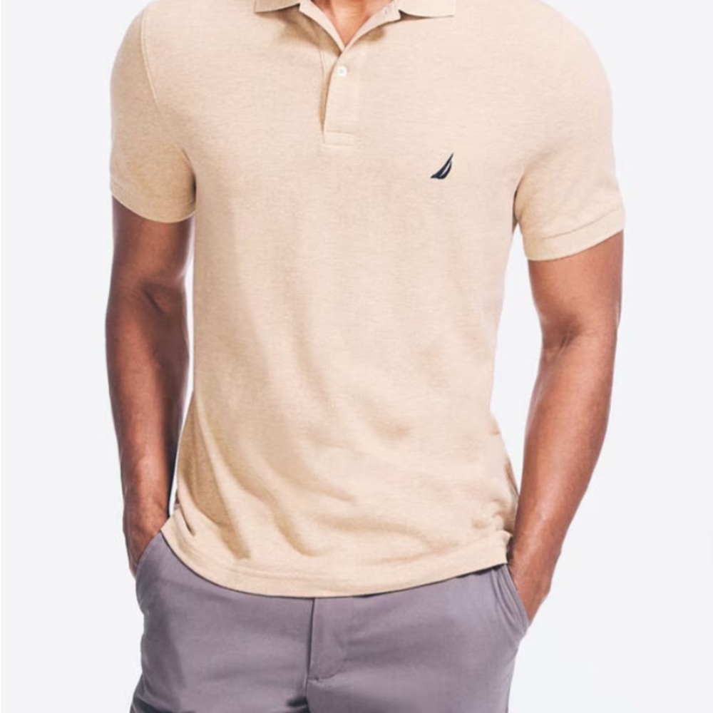 Nautica Men's Beige Polo Shirt